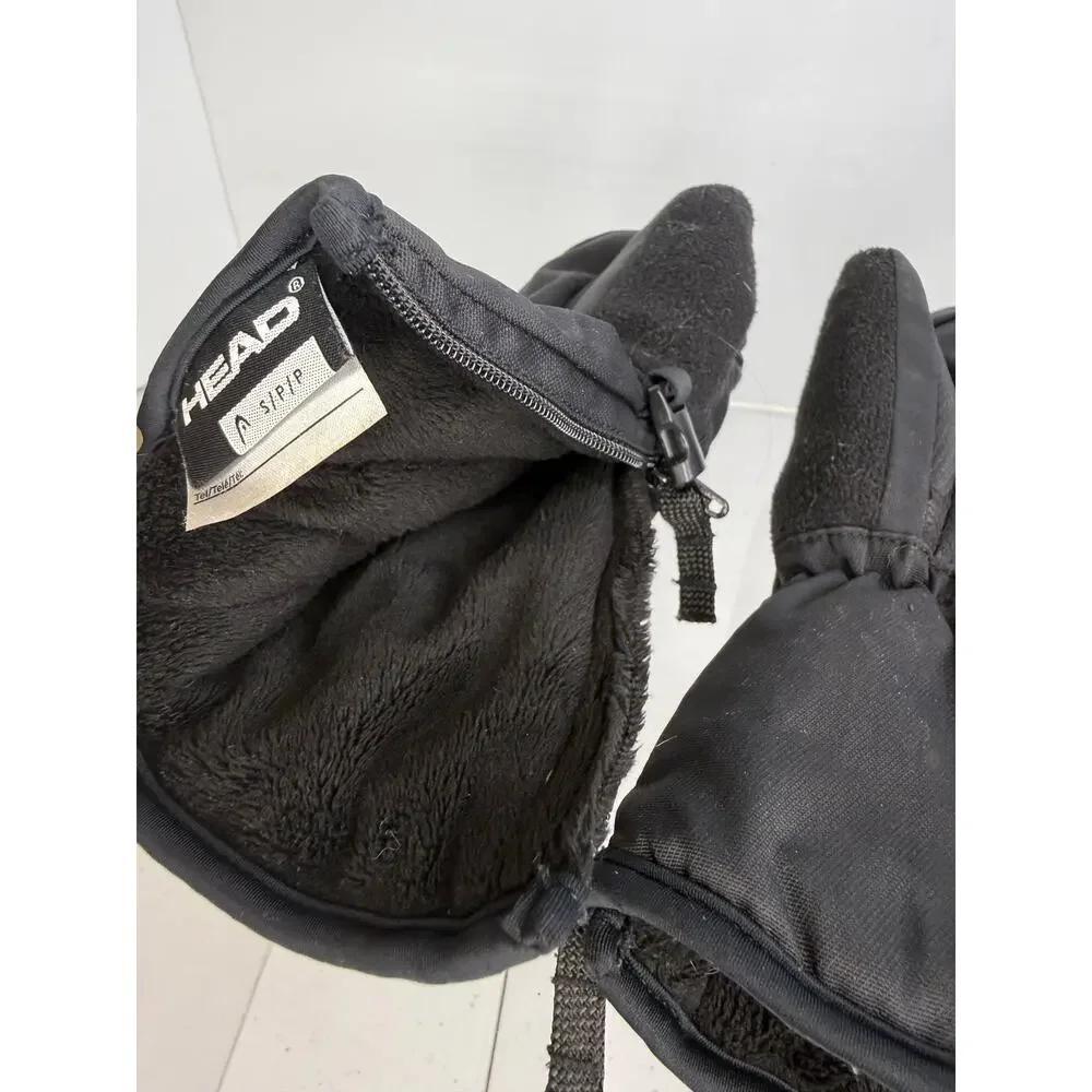 Head Jr. Ski Mittens in Black, Gray, and DayGlo. Size S